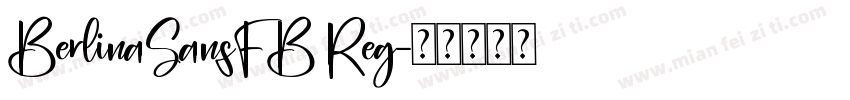 BerlinaSansFB Reg字体转换